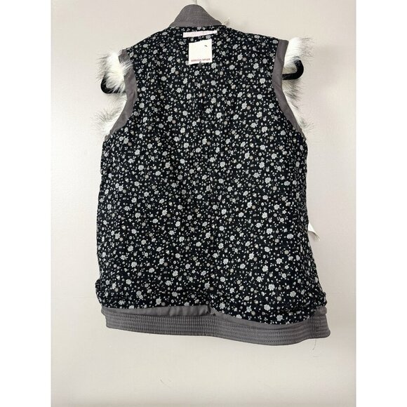 Rebecca Taylor Faux Fur Vest Small Apres Ski Winter Layering Luxe Cozy - Picture 6 of 10